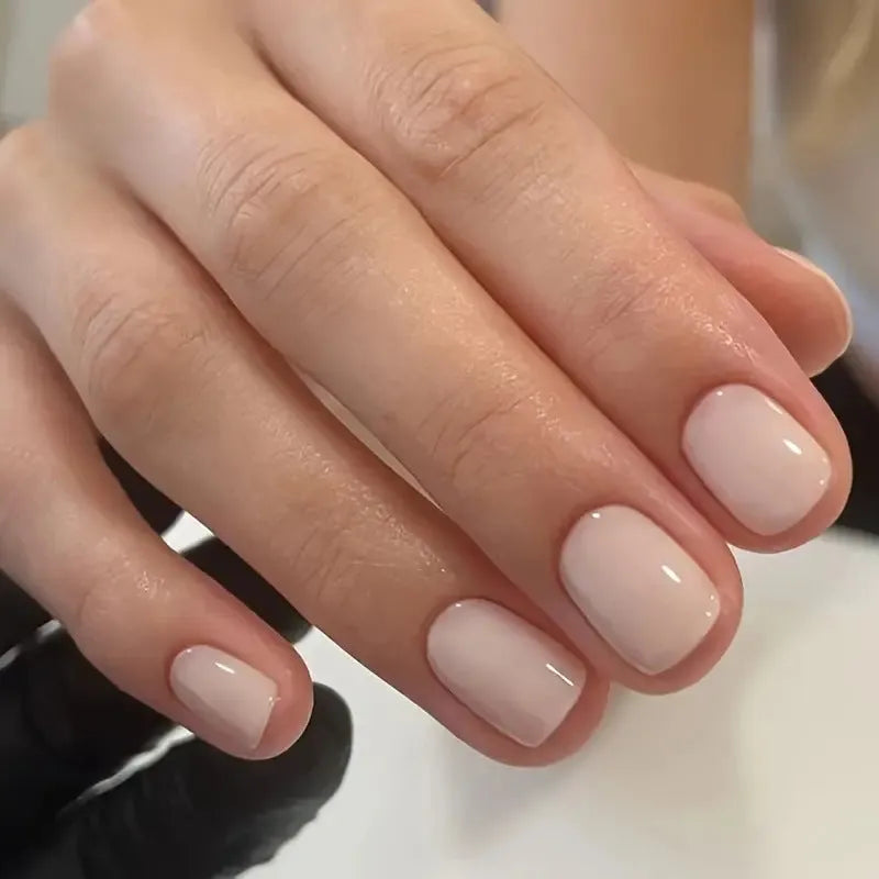 Solid colour MY119 plastic nail art decorations set in cute style for ladies