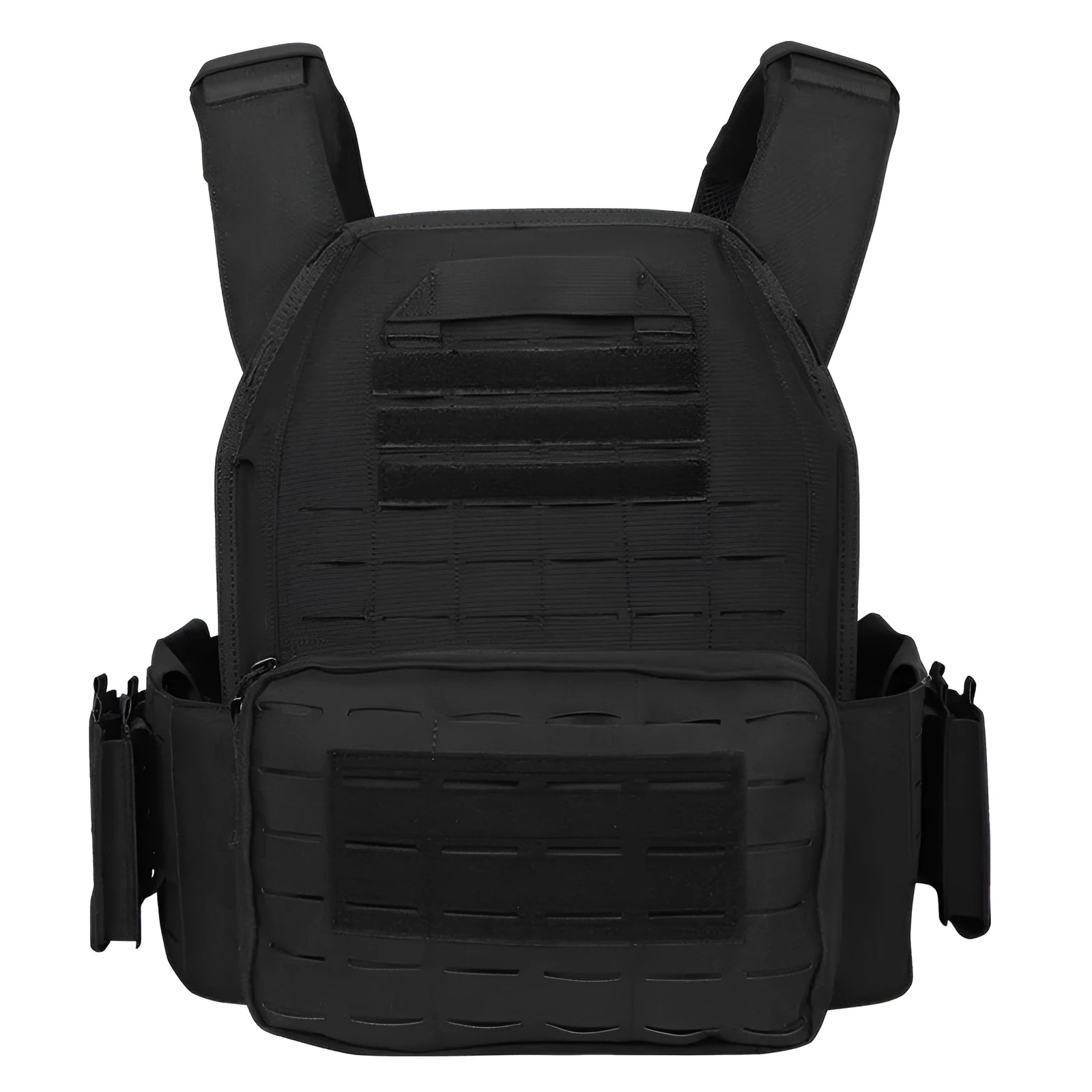 Artex multi-functional tactical vest in camouflage with quick-release system and fan laser mount