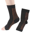 Korean-style compression sports socks in white, black, skin colour, and copper options