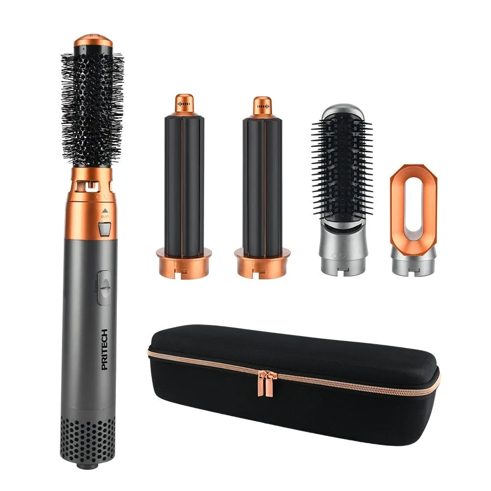 5-in-1 hair styler hot air comb and automatic curling wand 1200W EU plug colour HS-829