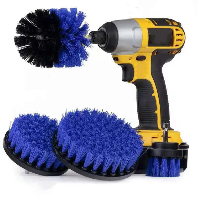 26-piece car tyre brush and wheel cleaning kit with extended handle and soft bristles