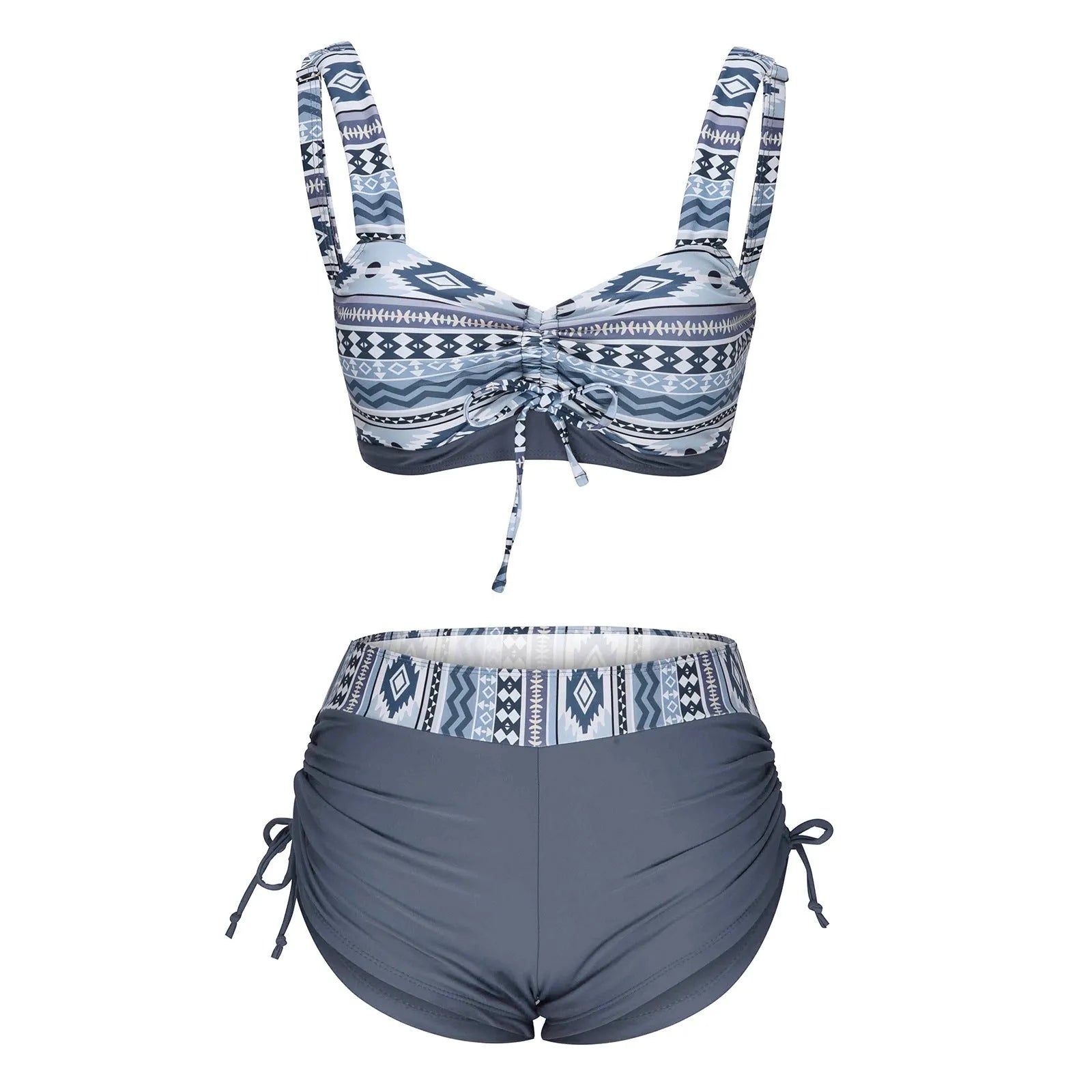 Women's bikini split swimsuit without steel belts or chest pads in picture colour