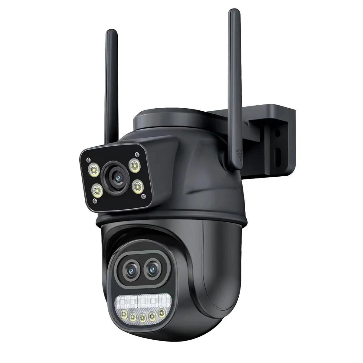 QX127 binocular wireless home surveillance camera with dual light night vision and UK power supply