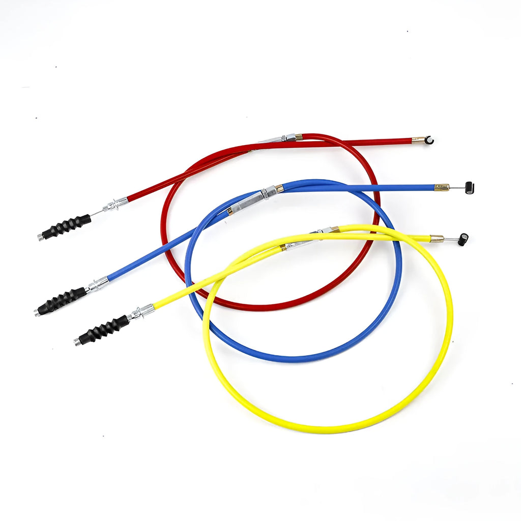 Scramble motorcycle ATV clutch accelerator cable 0.98m length in black, blue, red, yellow options