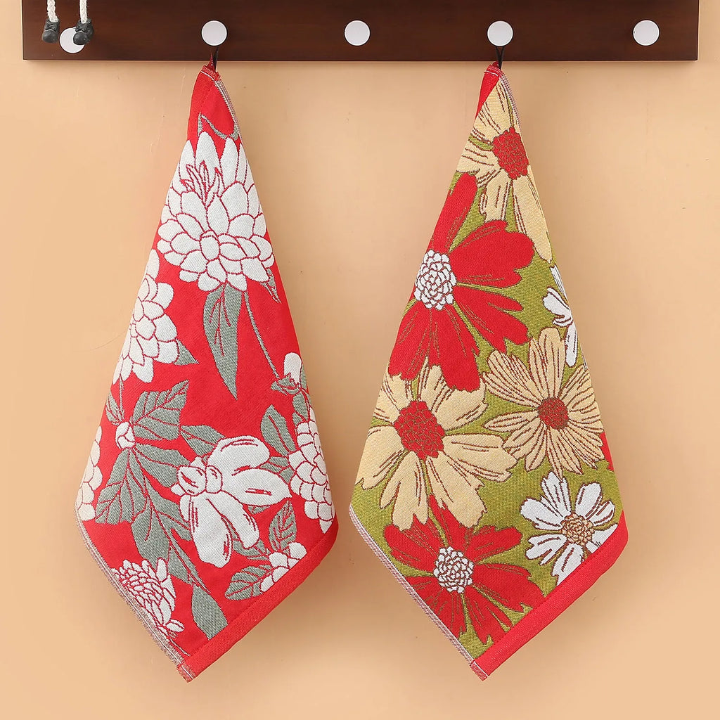 Class A cotton gauze square towel, kids face wash, lint-free, 40x34cm, hanging handkercchief