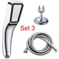 Orange hand-held pressurised shower set with rain function shower head