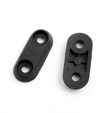 Black aluminium riser fixing latch for Ninebot ES series electric scooter, 46x20mm