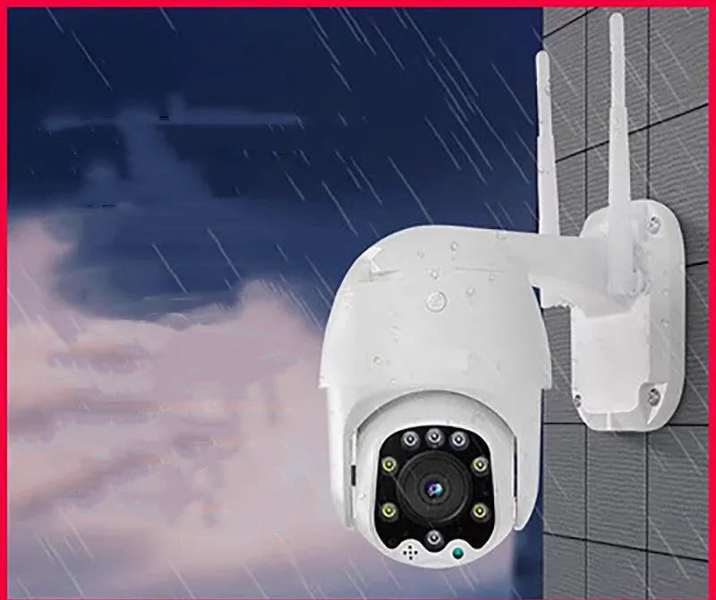 White HD panoramic dome network camera with 3MP CCD sensor and 4mm wide-angle lens