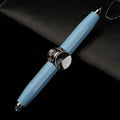 Metal LED gyro ballpoint pen, 10.5cm, oily ink, for office and school writing, refill colour options