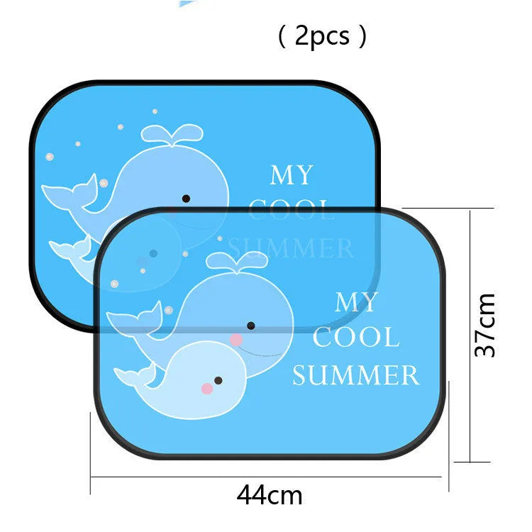 Electrostatic adsorption car sunshade for side windows with nylon mesh material