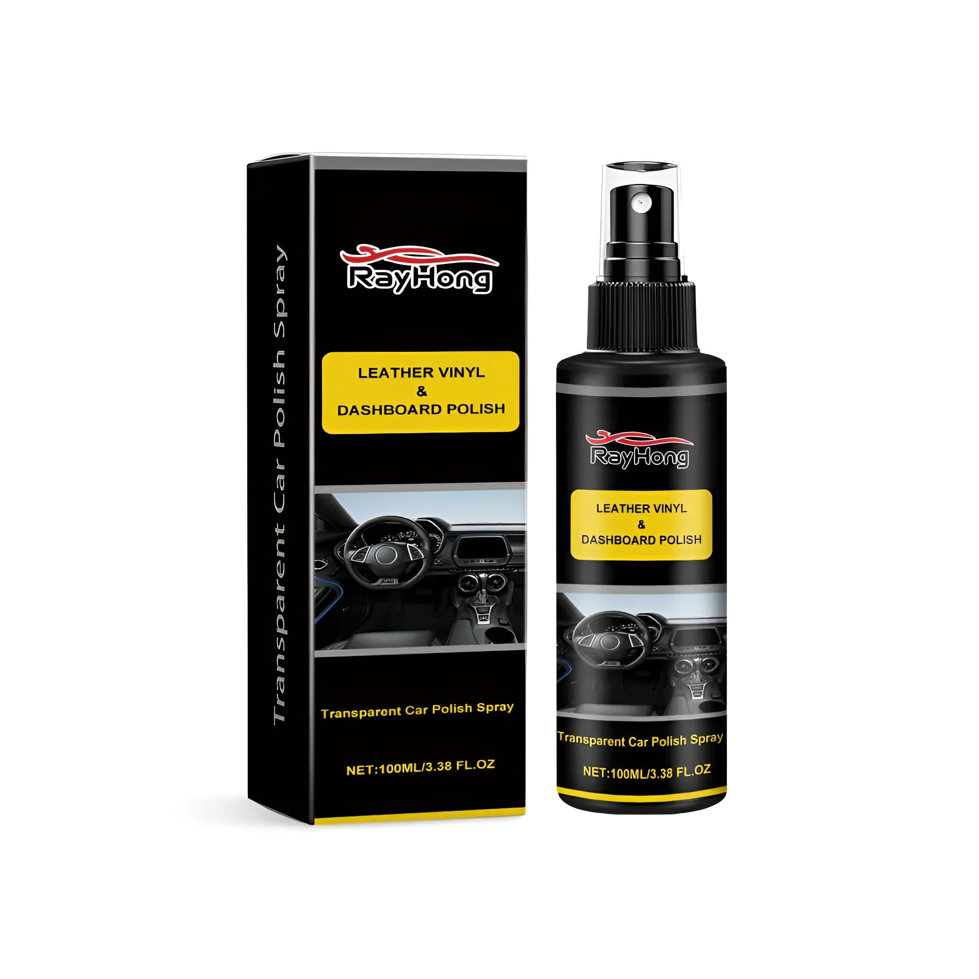 Silver aerosol can of car polishing spray, 3.7cm diameter, for enhancing paint gloss and protection.