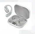 Bluetooth earphones A51 hanging design in black with charging case and Type-C cable