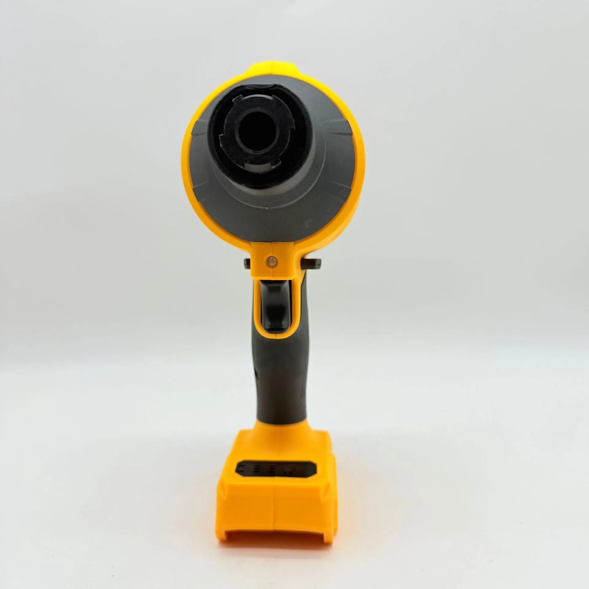 Lithium battery powered handheld air duster and snow blower with bare metal head
