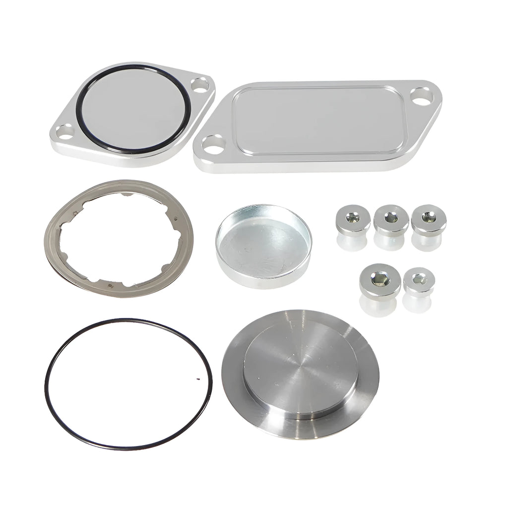 Silver aluminium alloy valve cover for automotive cooler exhaust gas recirculation system
