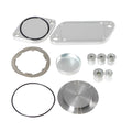 Silver aluminium alloy valve cover for automotive cooler exhaust gas recirculation system