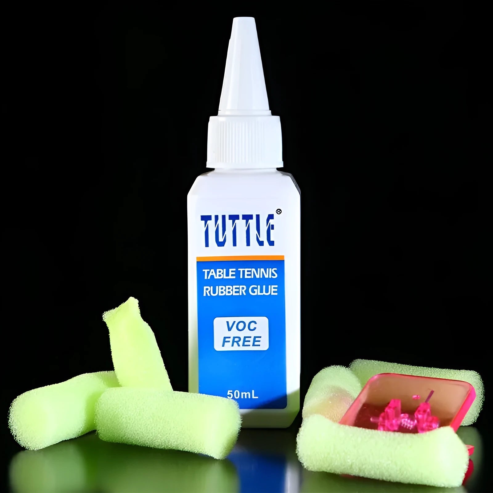 50ml bottle of water-soluble inorganic table tennis glue for racket rubber