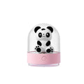 3D creative panda car bedside night light USB charging LED table lamp with PC lampshade and ABS holder, white and pink options