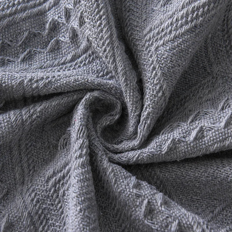 Chenille full covered sofa slipcover in Twilight colour, polyester material, available in multiple sizes.