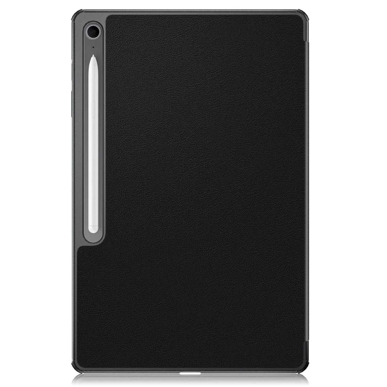 Samsung Tab S10 FE Plus 13 inch tablet case in black with built-in kickstand and magnetic back