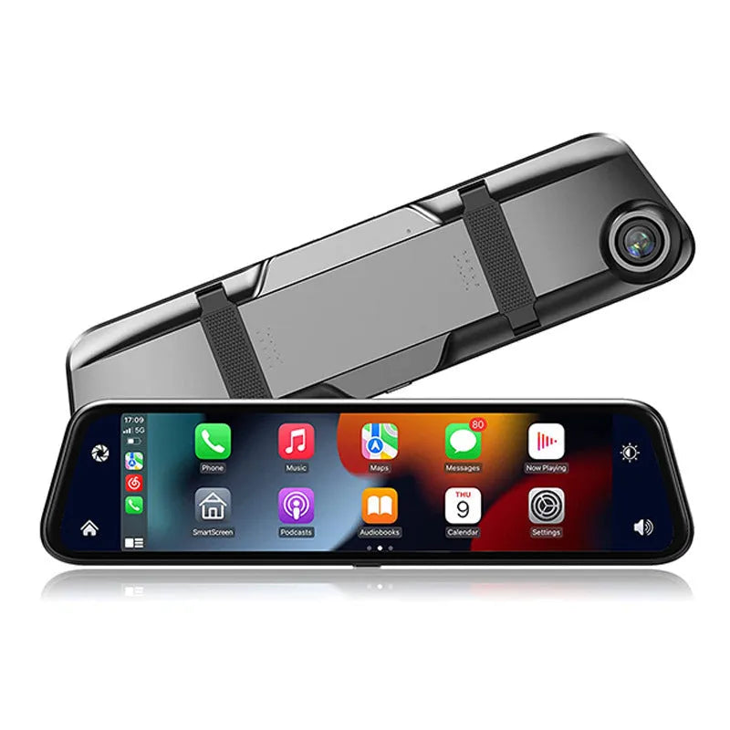 9-inch black universal car GPS navigation system with touch screen and dual camera