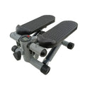 Silver grey hydraulic mini treadmill waist slimming pedal exercise machine for home use.