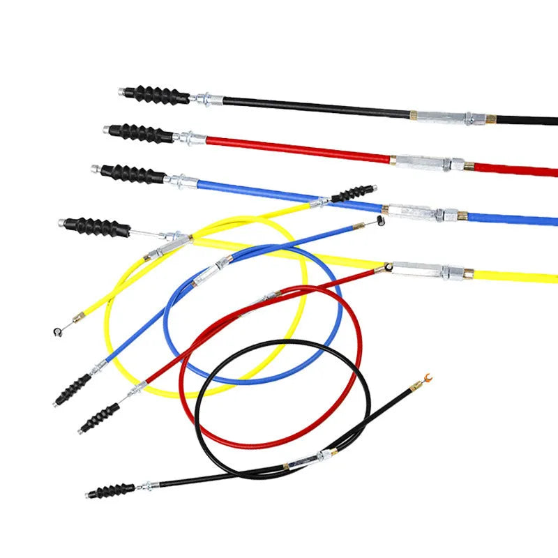 Scramble motorcycle ATV clutch accelerator cable 0.98m length in black, blue, red, yellow options