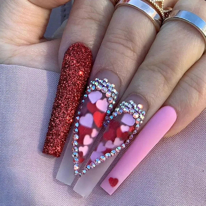 Detachable nail polish patch finished product 24 tablets long wearing armour golden butterfly glue style Z194