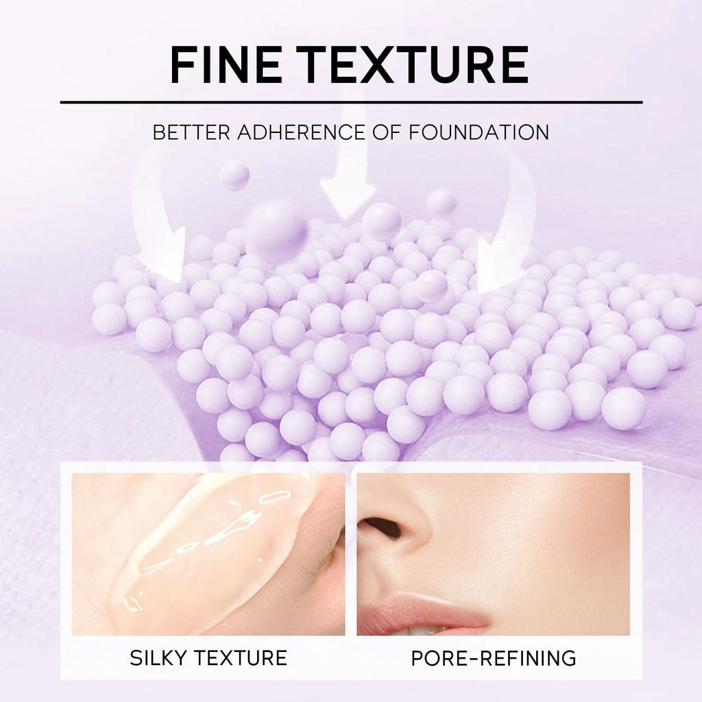 Moisturising make-up primer in green, pink and purple shades, 30g colour-correcting base product
