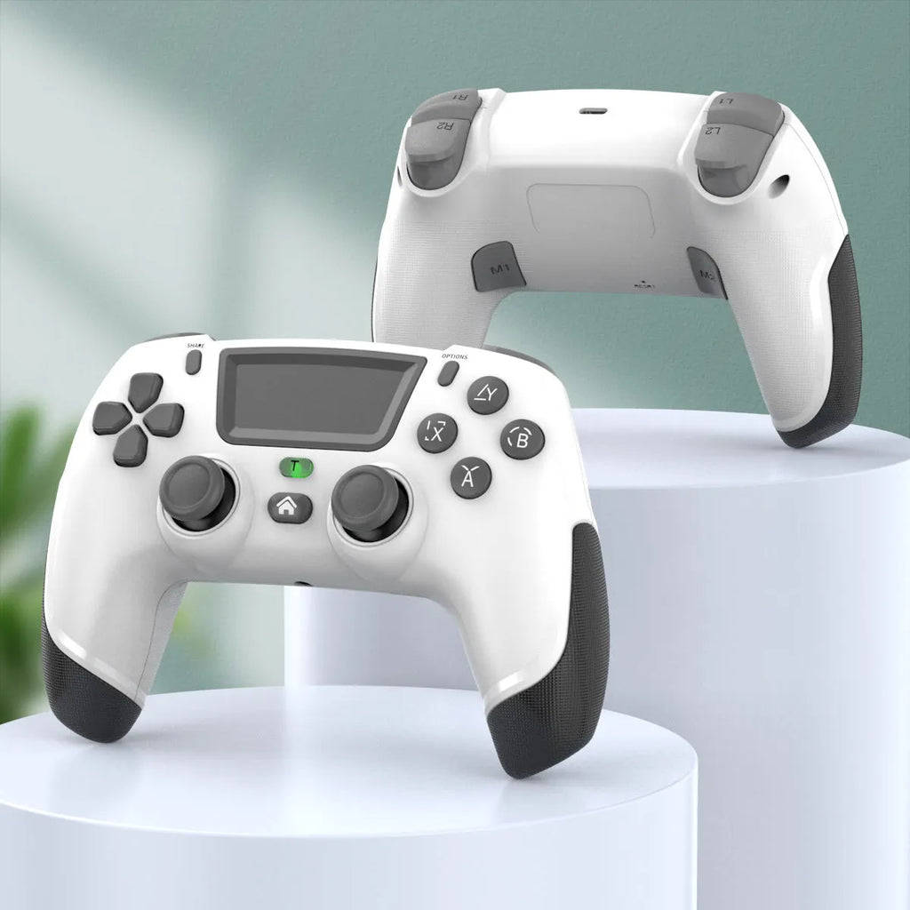 Fruit green wireless PS4 controller with Bluetooth connectivity for PC and mobile gaming