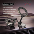 All-metal foldable magnetic car phone mount in Qian colour on a car dashboard.