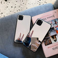 Glass mirror phone case with cosmetic mirror finish for iPhone 14 Pro Max