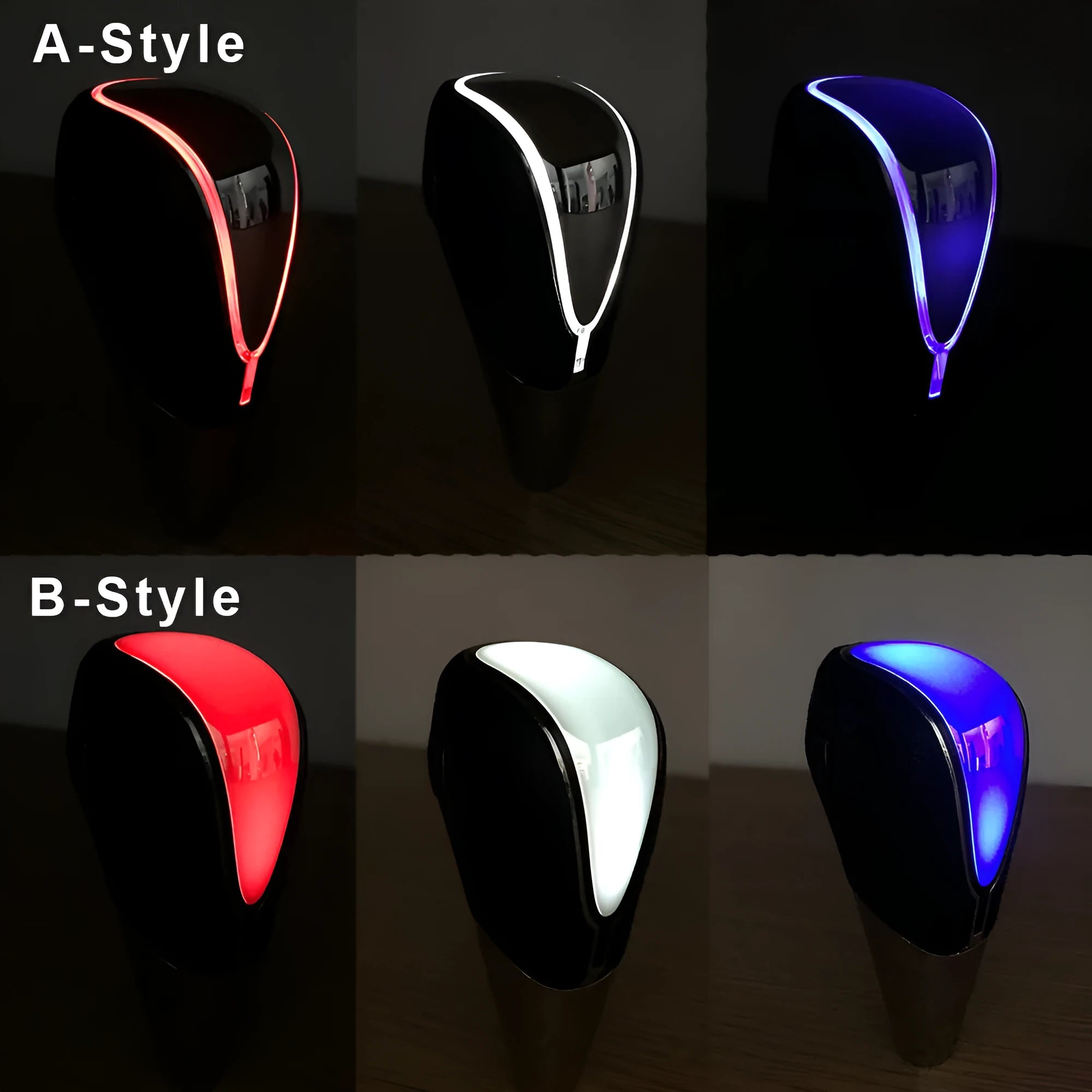Car shift lever light accessory with touch sensor LED in red blue white for GM universal fit