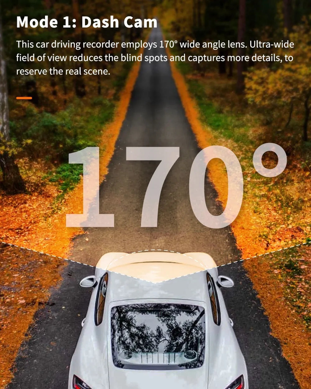ThiEYE front and rear car dash camera with 3-inch screen, suction mount, and waterproof rear camera unit.
