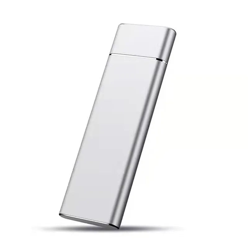 6TB external mobile hard disk with metal shell in black, blue, orange, red, or silver colour options