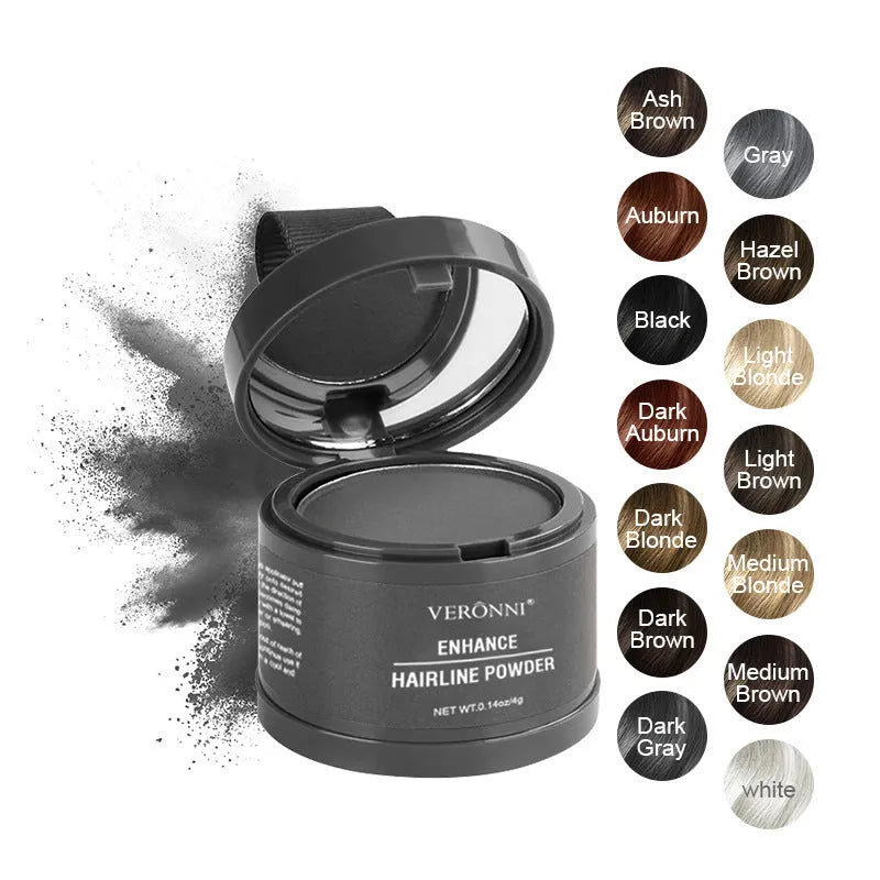 Hairline powder container for shadow repair with universal skin type application