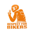 15x11cm motorbike body sticker in six finishes including reflective silver, 3D carbon fibre, and black
