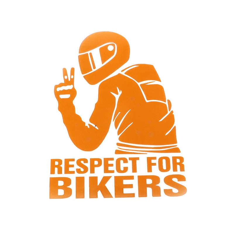15x11cm motorbike body sticker in six finishes including reflective silver, 3D carbon fibre, and black