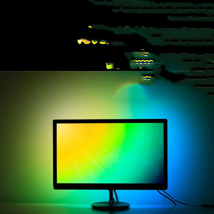 LED monitor TV background sync colour overflow light belt with 60 beads per metre and 10mm width