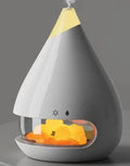 New flame humidifier aromatherapy machine with crystal salt stone and 3D simulated flame light in black, white, and cloud 3-colour flame options