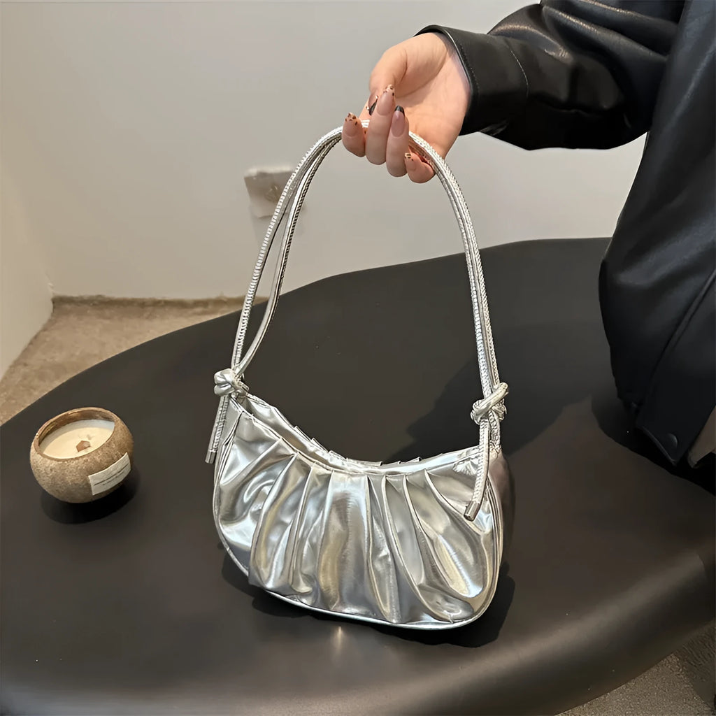 Korean style messenger bag in horizontal square shape with sandwich pocket compartments
