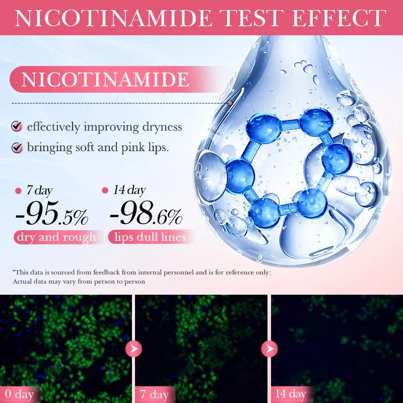 Ceramide nicotinamide lip moisturising mask with vitamin C in 10g packaging