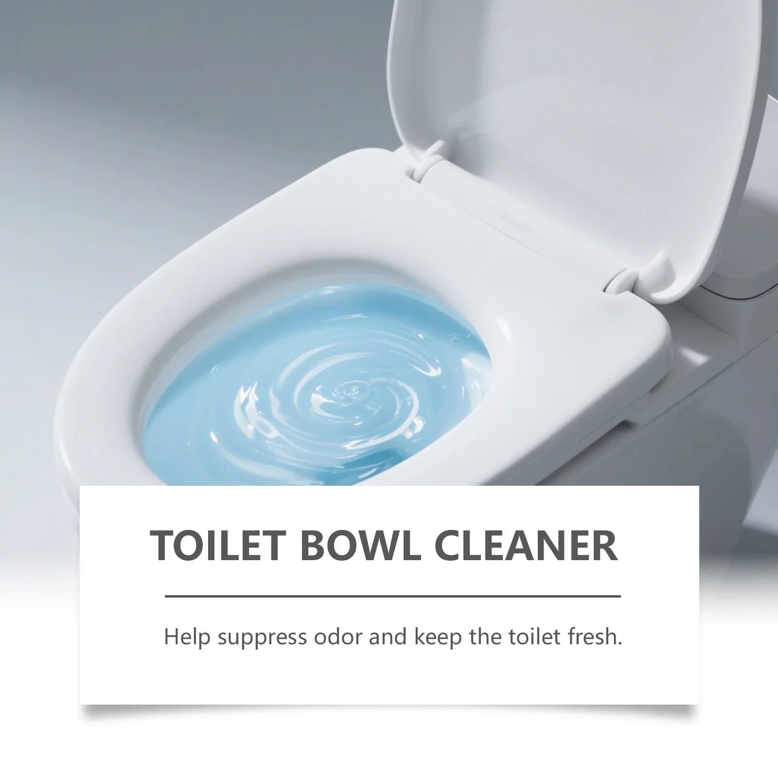 Four sachets of toilet cleaning powder on a bathroom surface, total weight 120 grams.