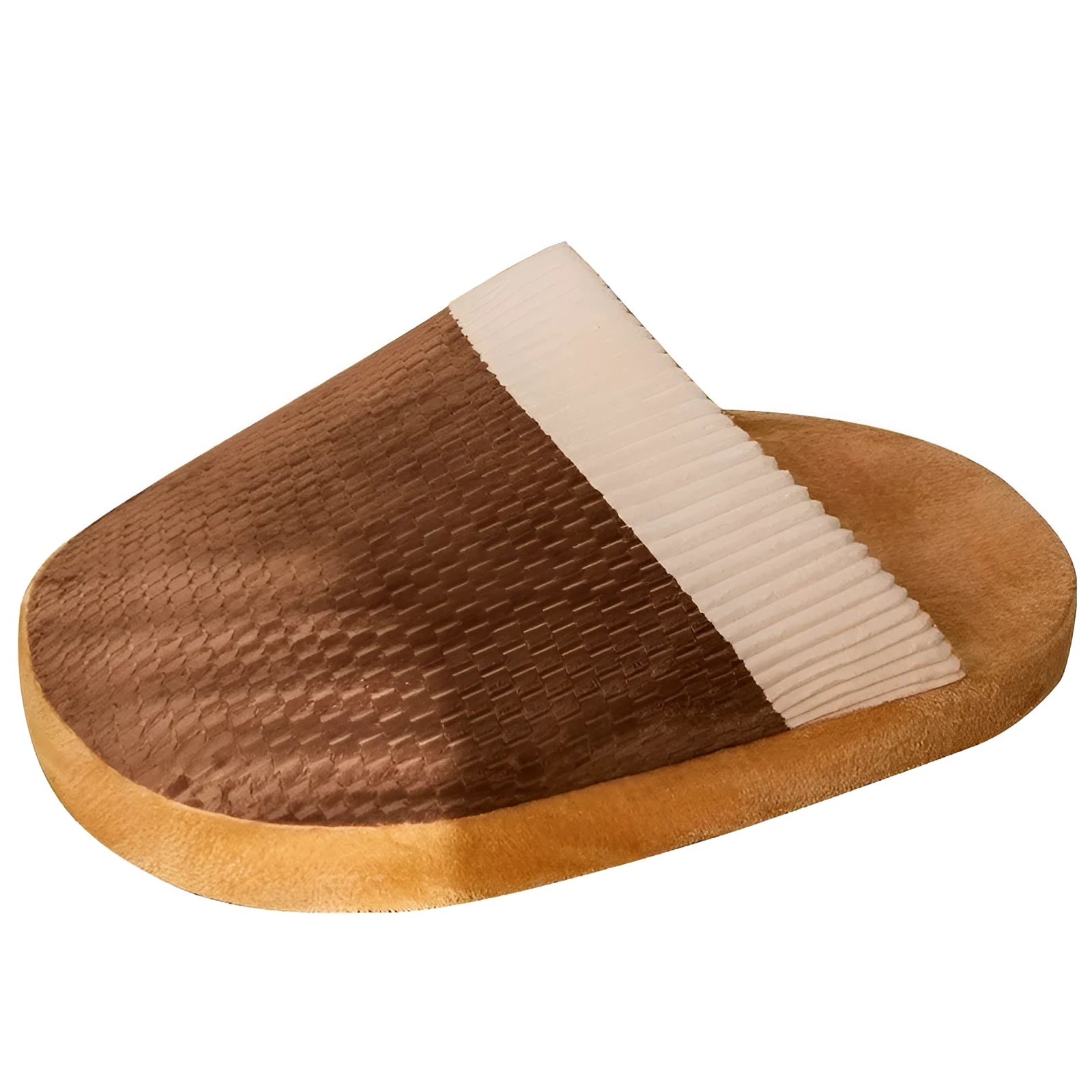 Blue and brown dog nest sleeping bed with removable cover for small medium dogs