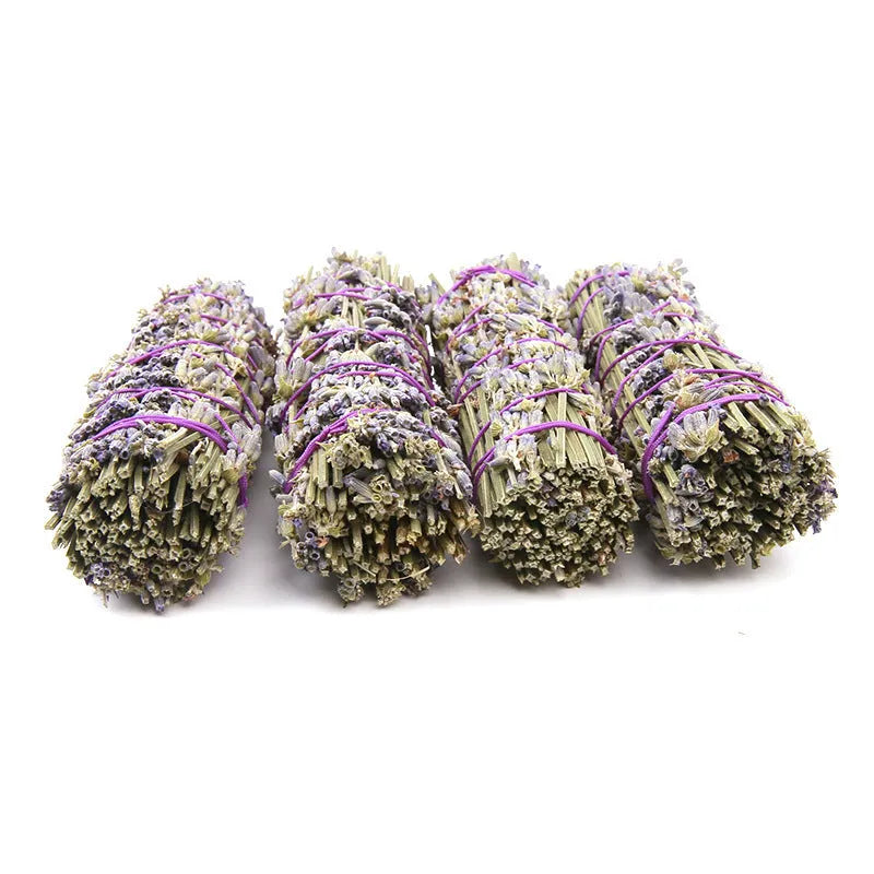 Natural dried flower lavender aromatherapy stick measuring four inches for air freshening