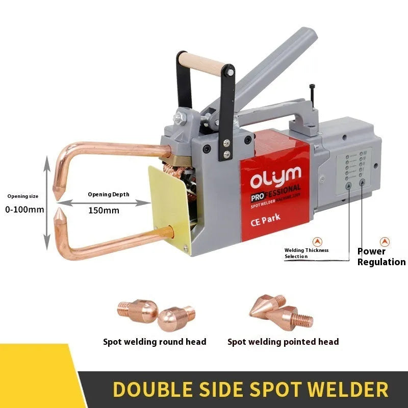 OL8000 double-sided spot welder butt welding machine body with manual control and electrode heads