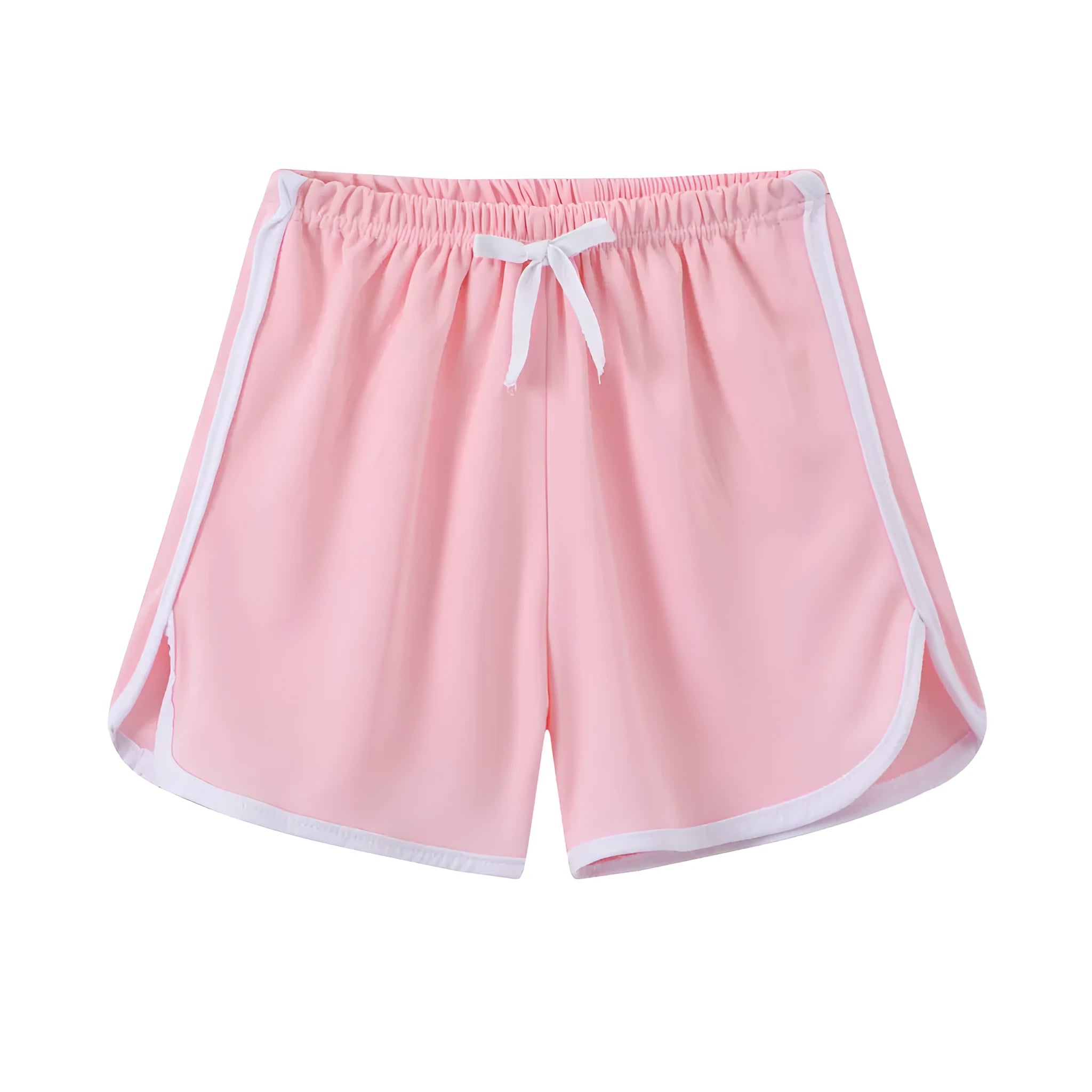Children's polyester holiday shorts in multiple colours and patterns with height sizing from 100 to 140cm