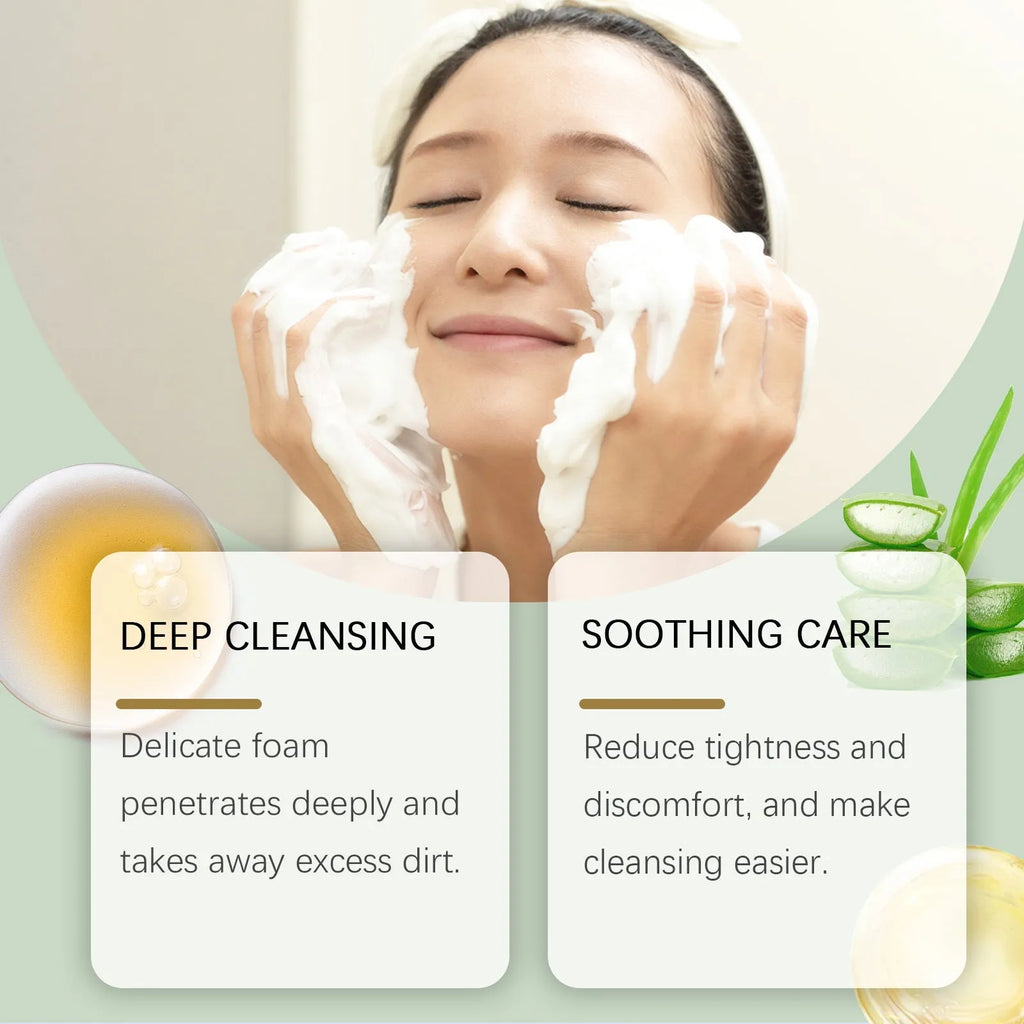 Centella Asiatica Soothing Facial Cleanser 120g container with botanical extract formula