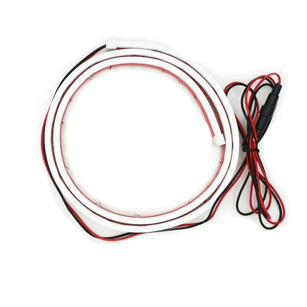 Flexible silicone LED car daytime running light strip in white, ice blue or red colour