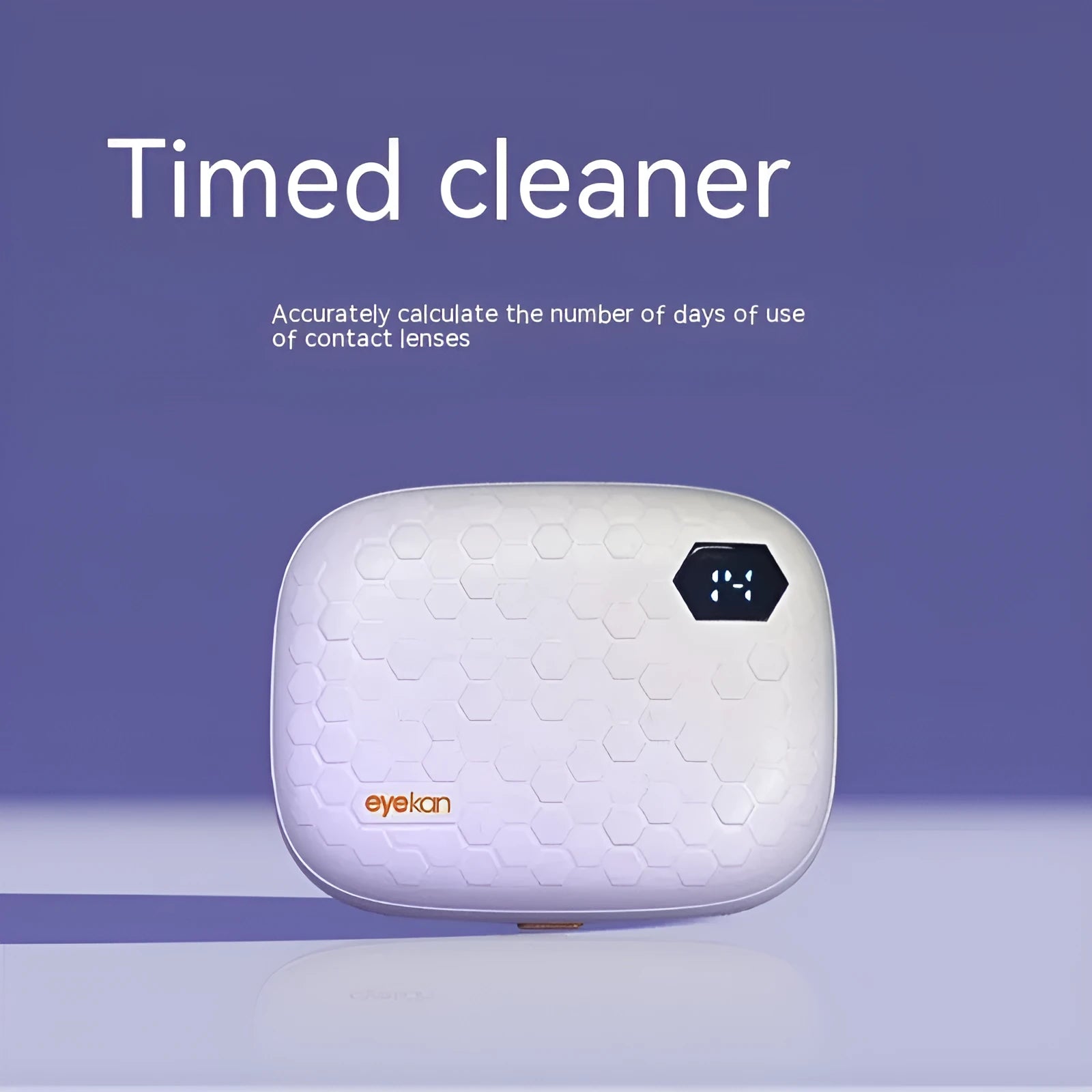 Compact pearl white ultrasonic glasses cleaning machine for invisible spectacles
