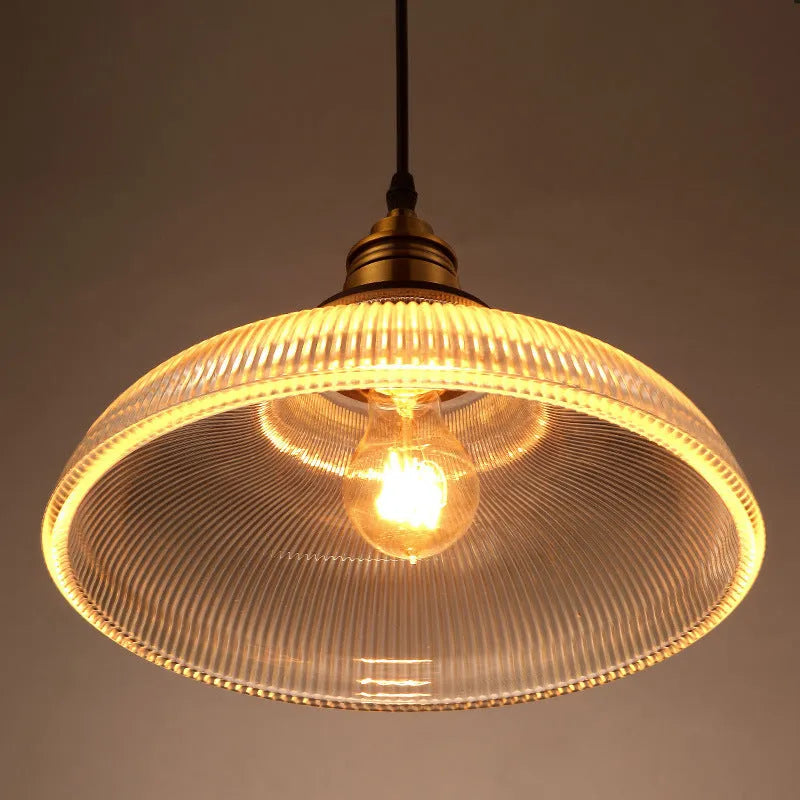 Glass chandelier with iron lamp body, adjustable height 1.2m, dual-purpose suction and hanging mounting, amber 30cm shade